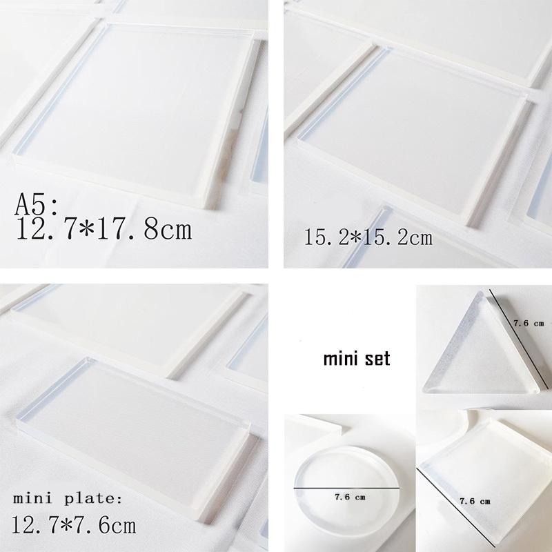 Gel Arts Gel Printing Plate for Printmaking Reusable Monoprinting Clear Plate for Art and Craft Assortment Fast Free Shipping