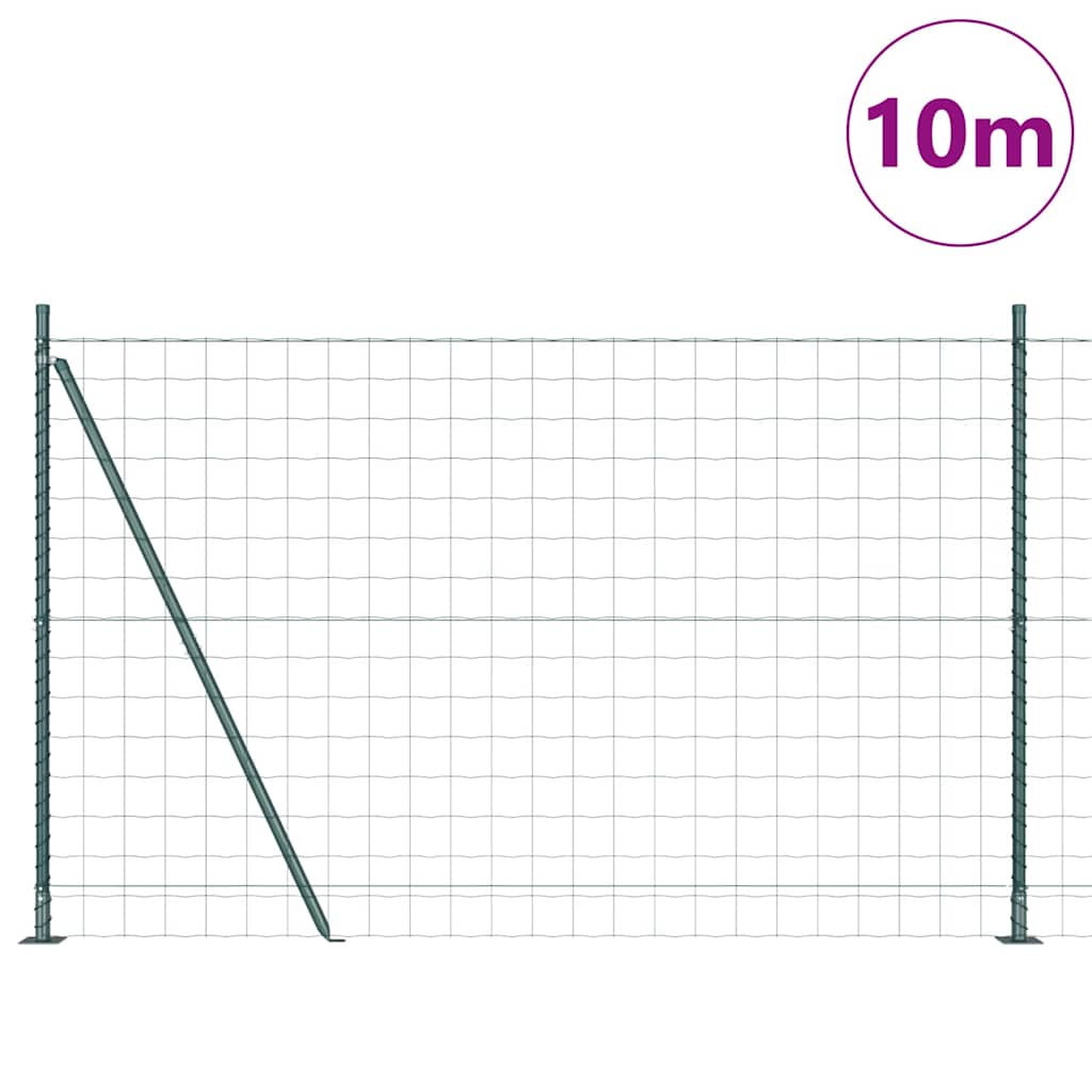 Welded Wire Fence with Concrete Foundation 10 x 1.4 m (W x H)