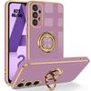 Case - BOOLING - for Samsung Galaxy A23 4G/5G - Shockproof Protection - Rotating Stand - Purple