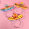 6 шт. Мексиканские тематические украшения для вечеринки Шляпы Cinco De Mayo Обручи Dia De Muertos Подарки для гостей Вечеринка Сомбреро Обруч для волос