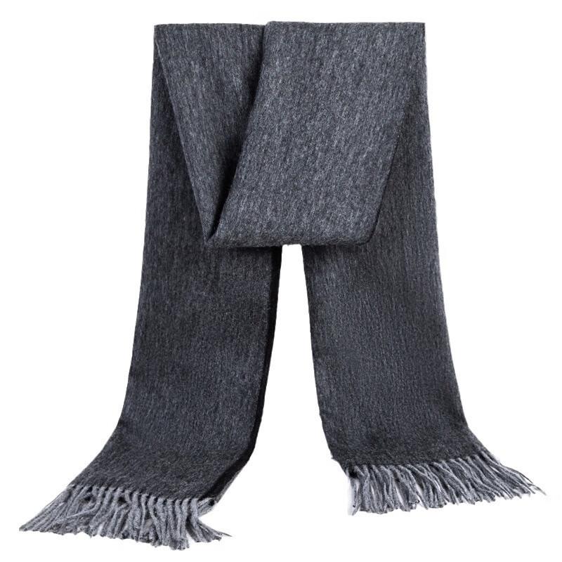 Hengyuanxiang Unisex Pure Wool Warm Scarf