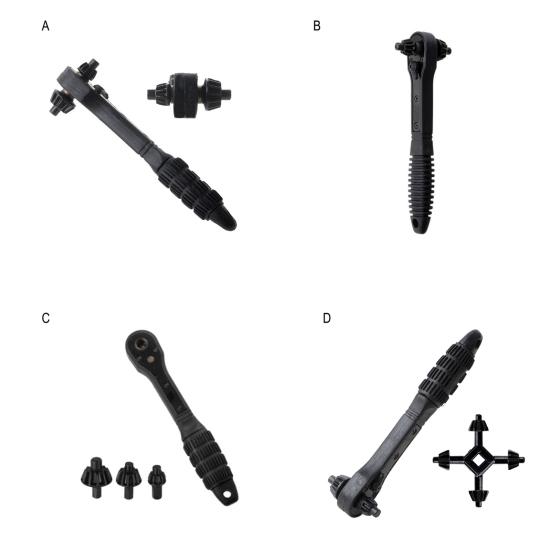 2-в-1 Патрон для дрели Трещотка Ключ Двусторонний Адаптер для быстрой смены Гаечный ключ