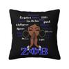 Zeta Phi Beta Print Pillow Cover Cushion Cover for Home Office Car Soft Cozy Polyester Pillow Case Throw Pillowcase x Inch