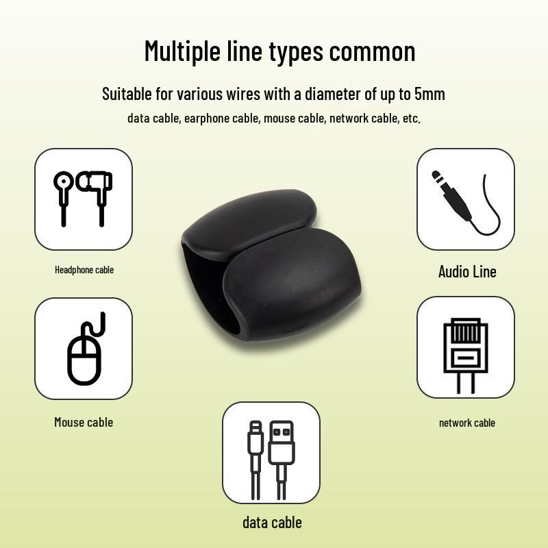 Multifunctional Earphone & Charging Cable Organizer Clips