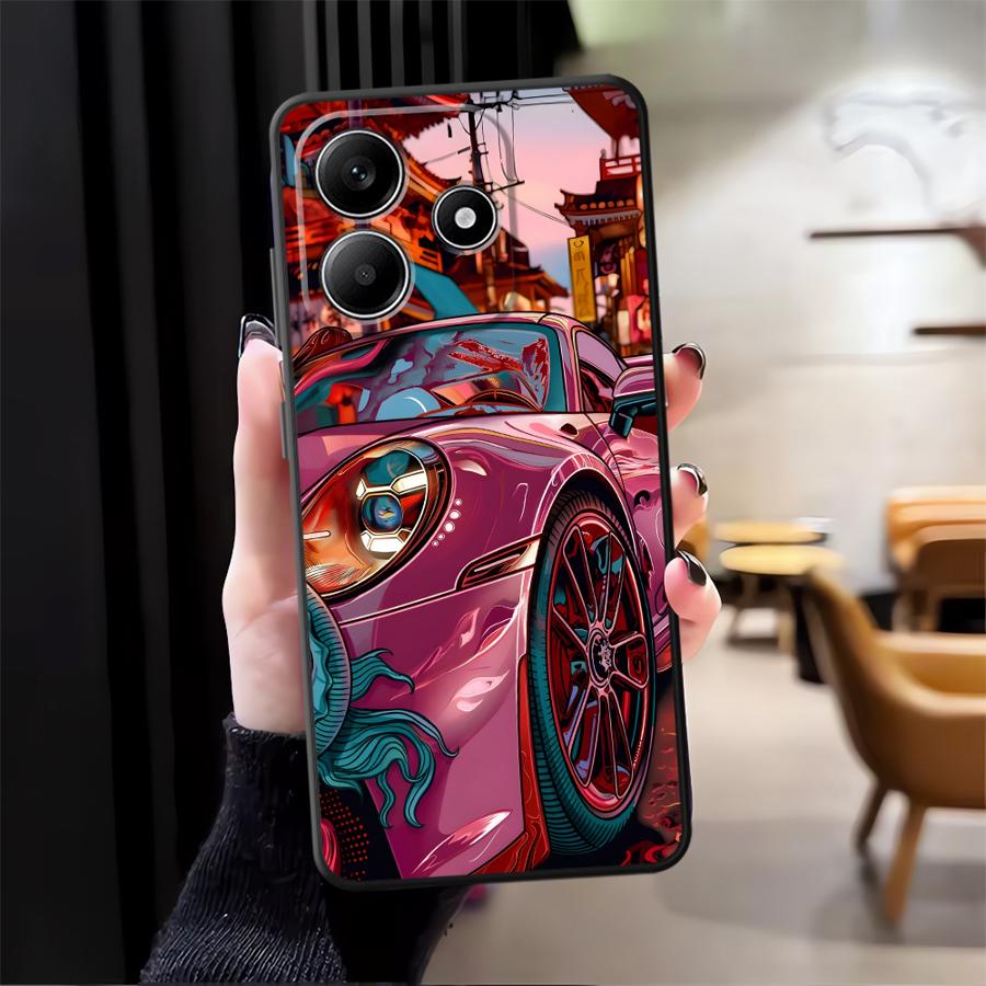 Cool Car Case for Xiaomi Redmi Note 14 9 8 7 A1 12C 13C 13 Pro Plus 14C K80 10 A3 12 11 A4 A5 Phone Cover A1 K40 A2