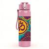 1PC Om Symbol Mandala Pattern 750ml Color Plastic Sports Water Bottle Leakproof Flip Straw Lid For Sports Office Home Use