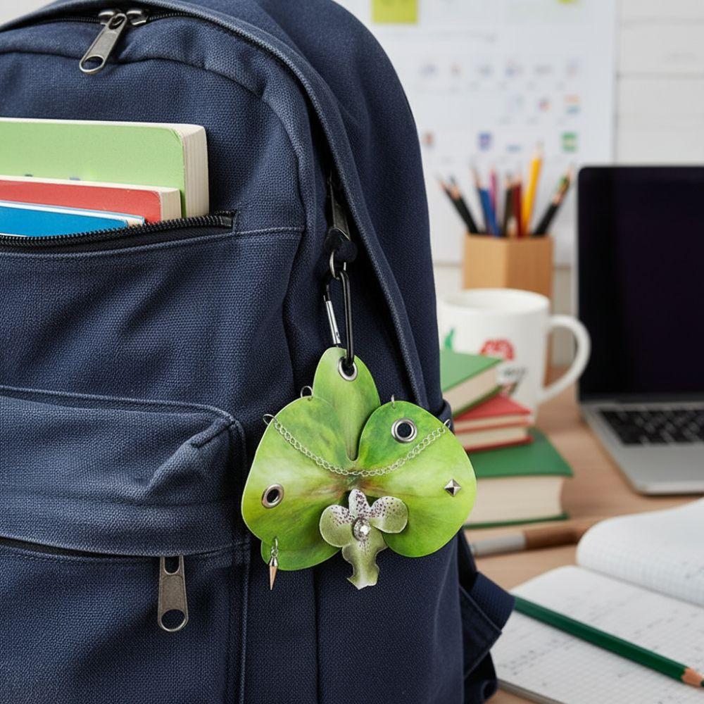 Exquisite Moth Orchids Keychain Bag Backpack Decor Butterfly Orchid Keychain Friend's Gift
