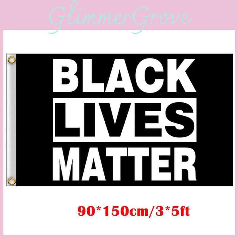Премиальный черный баннер Black Lives Matter размером 3x5 футов, изготовленный из УФ-стойкой полиэстеровой ткани