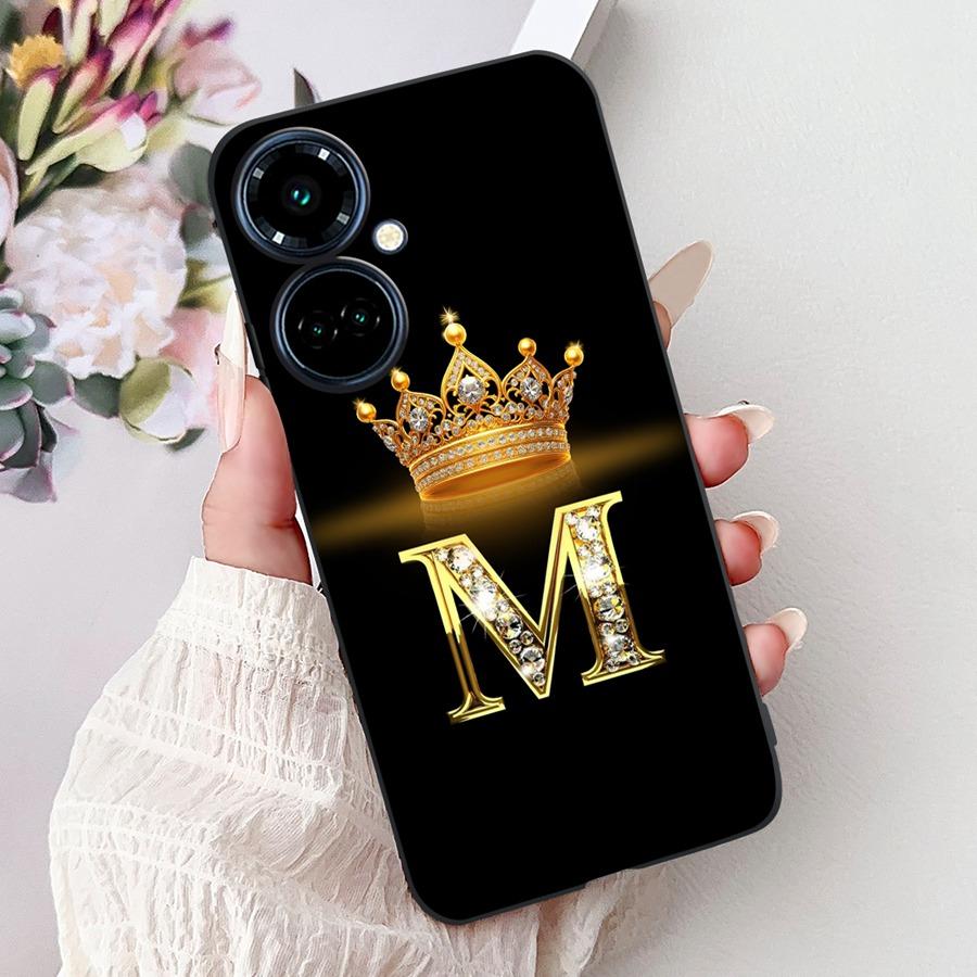 Чехол для Tecno Camon 19 Pro Ударопрочный Корона Буква Мягкий Силикон Funda для Tecno Camon19 Neo 19Pro Задняя Крышка Camon 19NeoFundas