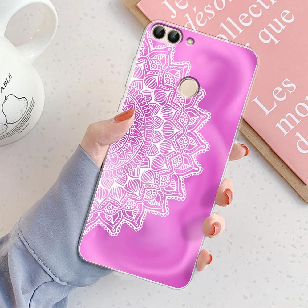 Для Huawei P Smart Чехол Cover FIG-LX1 PSmart 2018 Стильная Девушка Мраморный Силиконовый Прозрачный Чехол для Телефона Для Huawei PSmart 2018 Бампер Coque