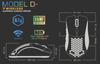 Glorious Model D Wireless Gaming Mouse, White, Ergonomic, RGB, 6 Programmable Buttons, DPI 12, White, Compact, Lightweight, for Gaming (67g)