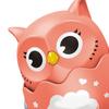 Игрушка-сова с механизмом оттягивания Животное Игрушка с кнопкой управления Образовательная игрушка на трении для девочек и мальчиков Розовый
