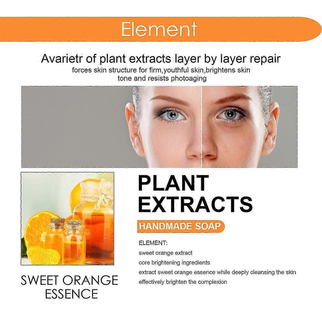 Vitamin C Body Cleansing Soap - Deep Moisturizing, Brightening, and Anti-Aging for Radiant, Youthful Skin - 100g
