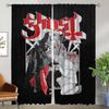 Ghosts Band Curtains Child Room Halloween Decoration Tulle for Bedroom Living Room Curtain Home Interior Curtains 2 Pieces Panel