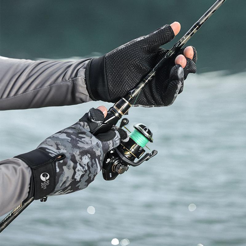 GOLOVEJOY DB68 Fishing Gloves for Winter, Slippery Water, Warm, Anti-stab, Suitable for Men who Catch Fish with Hooks or Lures.