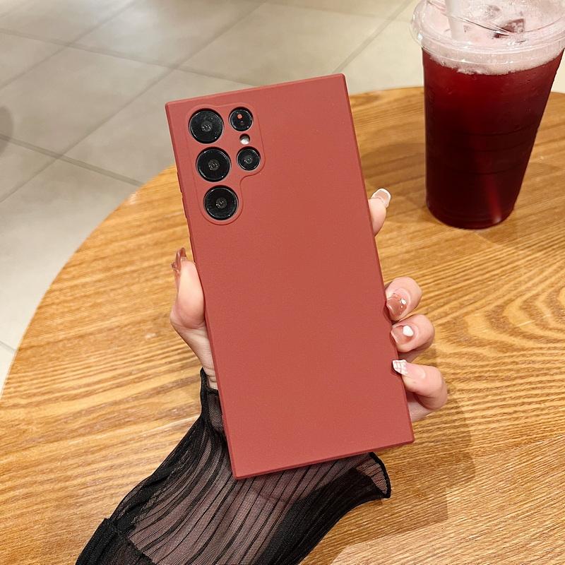 Роскошный ультратонкий матовый мягкий силиконовый чехол для телефона Samsung Galaxy S24 S23 FE S22 Ultra A14 S20 Plus S20 Ultra A71 A51 A53 A33 5G