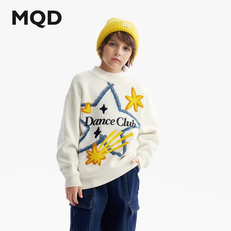 MQD Kids Winter Graffiti Knitted Mock Neck Sweater