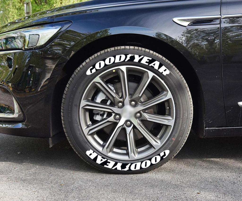 Цельная светоотражающая 3D ПВХ наклейка с буквами для шин - Персонализированная модификация автомобиля