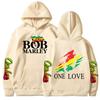 Rapper Bob Marley Women Hoodies Legend Reggae One Love Hooded Sweatshirts Women Long Sleeve Oversized Pullovers Streetwear
