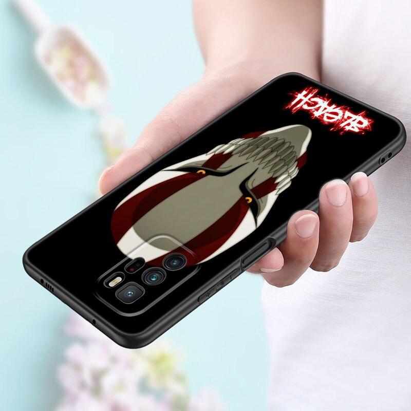 Чехол для телефона с аниме BLEACHS для Xiaomi Redmi Note 11 10 9 8 Pro 11T 5G 10T 10S 9S 9T 9i 9C 9A 8T, мягкий черный чехол из ТПУ, чехол принципиально