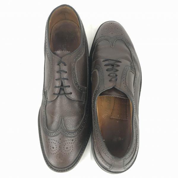 TOPFLITE Винтаж 90-е До Goodyear Тяжелая Кожа Длинный Крыловидный Носок 28 Коричневые Туфли Оксфорды Бизнес(ИСПОЛЬЗОВАЛ)