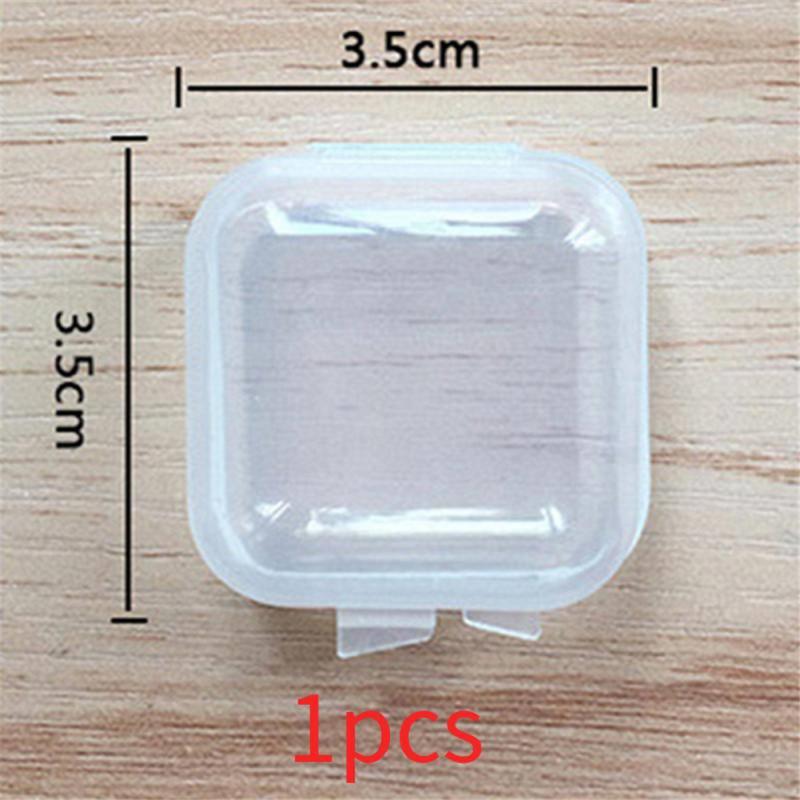 1/10/30PCS Mini Boxes Rectangle Transparent Plastic Jewelry Storage Case Container Packaging Box For Collecting Small Items Box