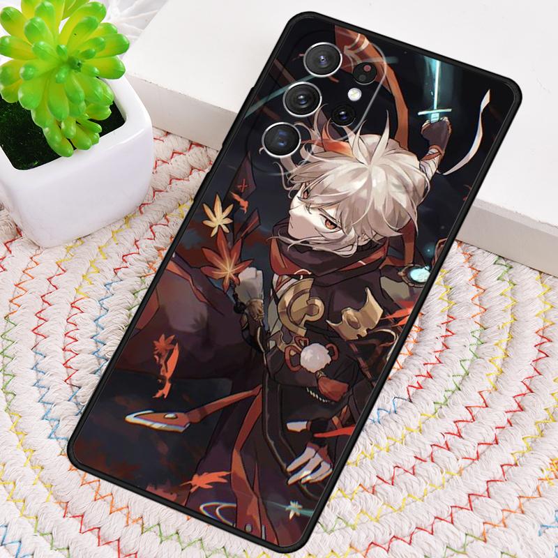 Каэдэхара Кадзуха Genshin Impact Силиконовый Чехол для Телефона Для Samsung Galaxy note 10 pro S26 S25 S24 S23 S22 S21 Plus S25Ultra Чехол