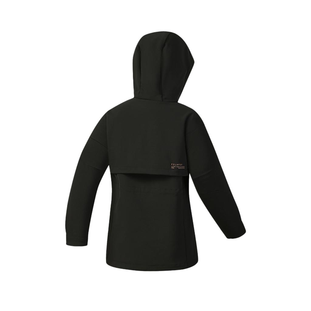 Fila Fitness Simple Classic Comfortable Fleece Lined Hooded Jacket Women Jackets A61W541706F-BK