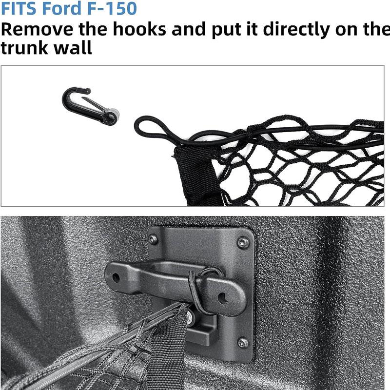 Грузовая сетка кузова грузовика для кузова пикапа 50 дюймов;х18 дюймов;,Сетка для грузовых автомобилей премиум-класса для органайзеров и хранения багажника
