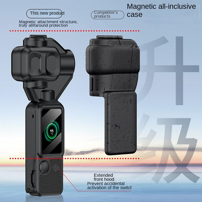 Магнитный защитный чехол со всех сторон Для стабилизатора DJI Osmo Pocket 4 Pro Чехол для стабилизатора и защитный чехол для ручки