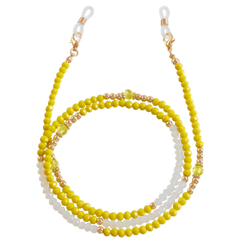 Цветная шпинель, бусины для очков, цепочка для маски, зеленая цепочка для женщин, шейный переносной шнурок, цепочка для наушников, защита от потери