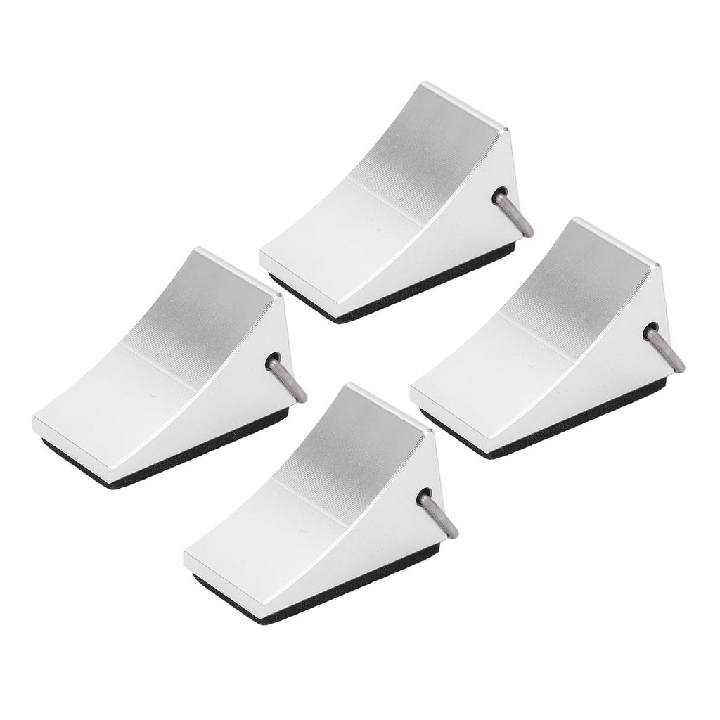 4PCS RC Model Car Wheel Chock Good Fixation Anti Slip Bottom RC Aluminum Alloy Wheel Chock for