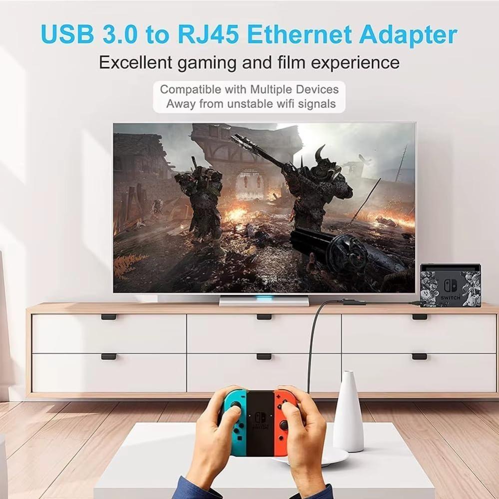 1000Mbps USB 3.0 To Rj45 Network Type C To Rj45 Ethernet Lan Adapter for Win 7 8 10 XP Mac PC Laptop Free Driver Win10/11 3