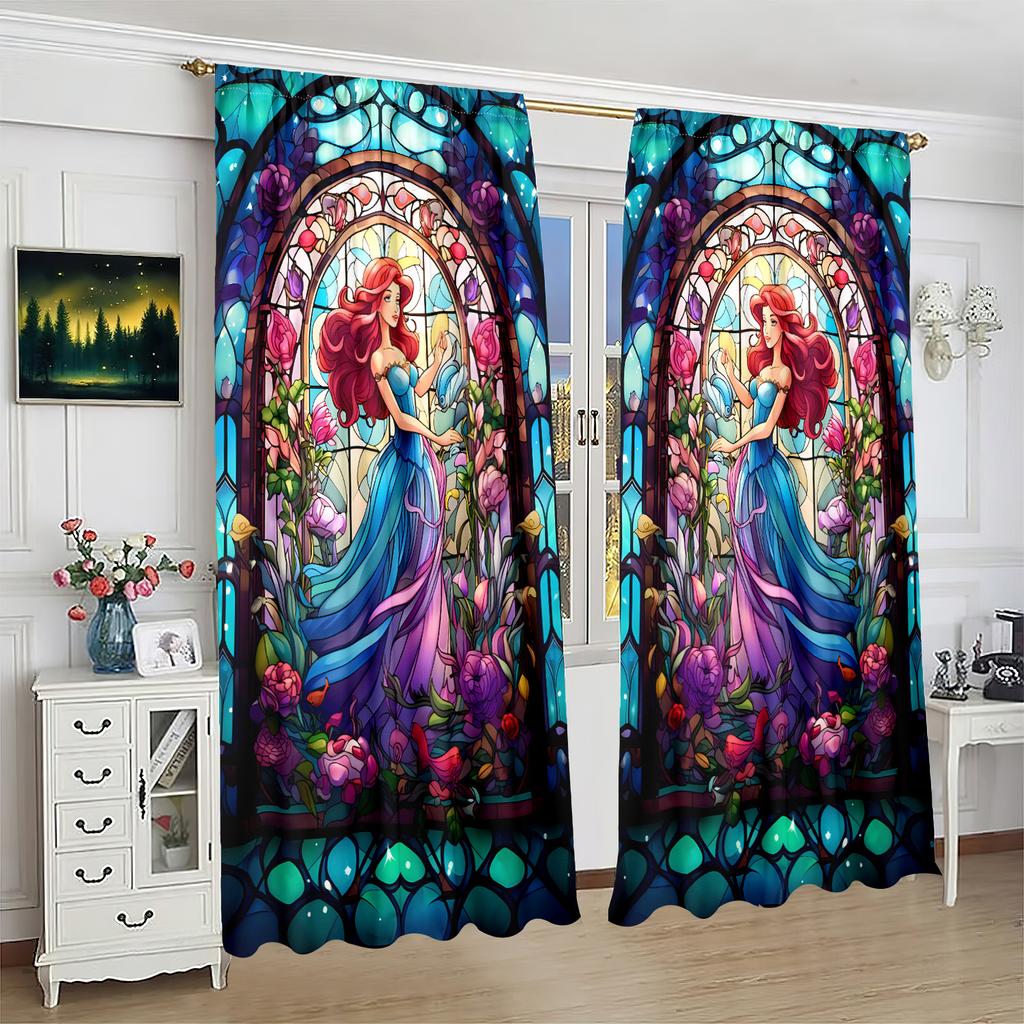 2 шт. - на заказ - напечатанная штора - материал полиэстер - для спальни гостиной кабинета занавеска, препятствующая приватности