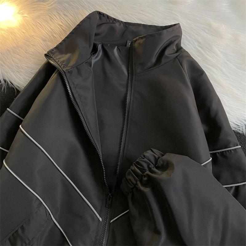 Harajuku Vintage Jacket Women Gorpcore Oversized Y2k Streetwear Track Jackets Windbreakers Gothic Outdoor Causal Coats