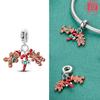 Original Copper Dragon Firefly Butterfly Puppy Heart Plane Travel Charms Beads Fit Bracelet Zircon For Women Gift