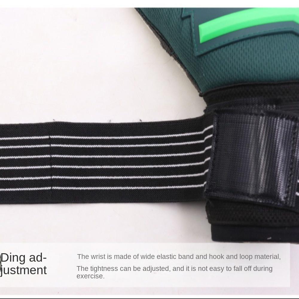 Противоскользящие вратарские перчатки, износостойкие амортизирующие латексные перчатки, регулируемые футбольные вратарские перчатки для игры в футбол