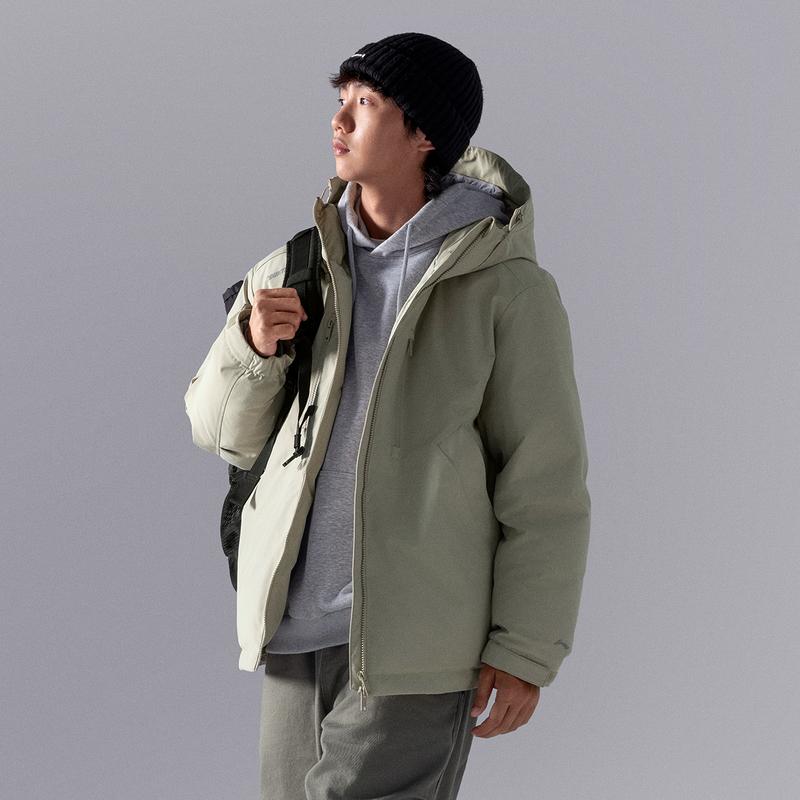 Li Ning CF Su Red Velvet Hot Pot водонепроницаемая теплая свободная модная куртка-пуховик с капюшоном мужская верхняя одежда лайм AYMU221-2