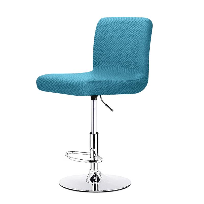 Stretch Bar Stool Chair Cover Short Back Dining Seat Protector Spandex Slipcover For Home Kitchen Banquet