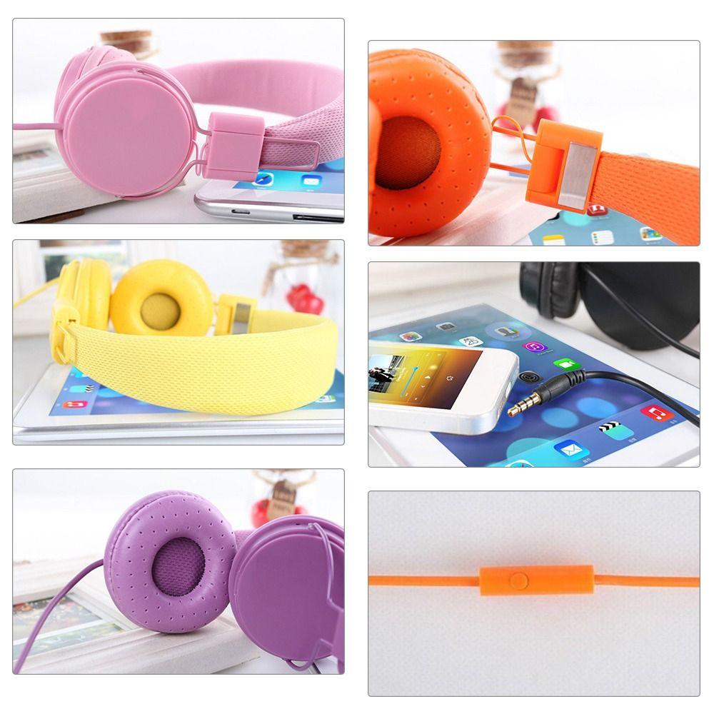 ABS Stylish Headband Earphones 11Colors Headset Earphone New Wired Headphones  for IPad Tablet