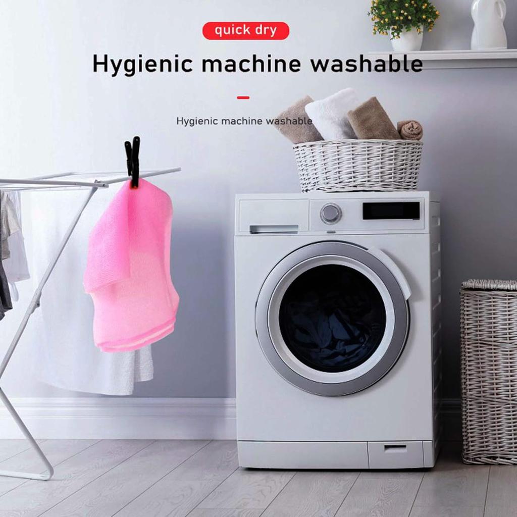 Exfoliating Back Towels 3 Pack 35 Inch Japanese Nylon Bath Scrubber Deep Cleaning Shower Towel