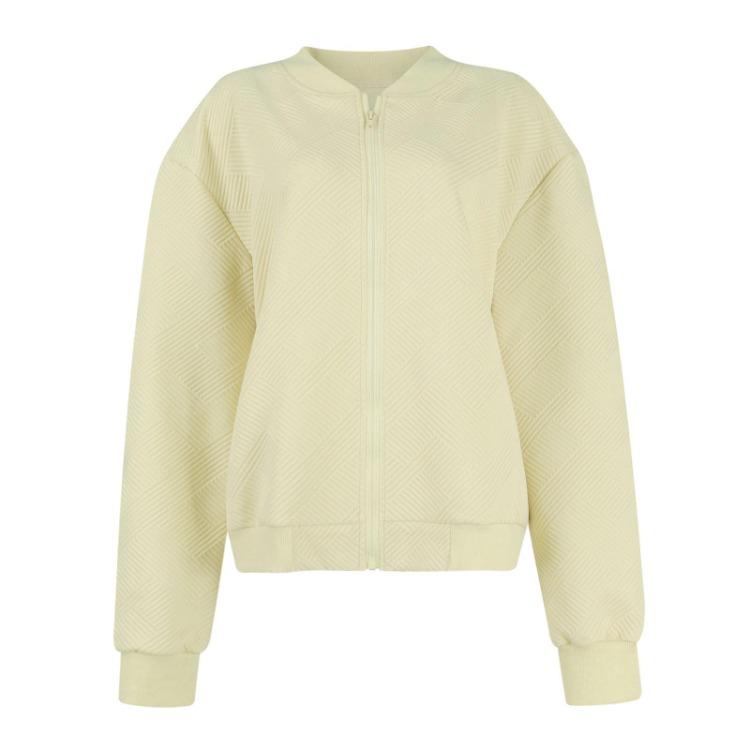 Women Loose Casual Lightweight Long Sleeve Full Zipper Sweatshirts Jackets Coat Outwear