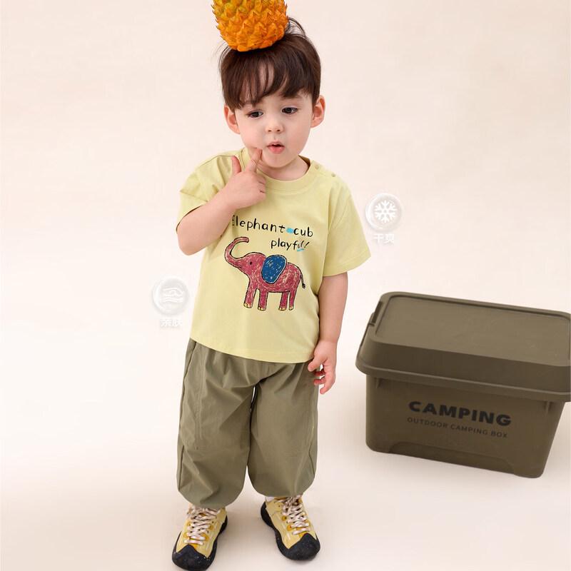 LUSON Boy Toddler Graffiti Short Sleeve T-Shirt