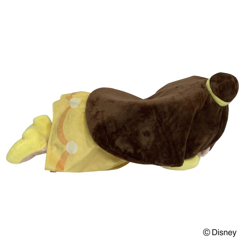 MORIPiLO Morishita Disney Красавица и Чудовище Белль Подушка для тела M 45 см Большая мягкая игрушка Подушка с изображением персонажей Подушка Disney Princess Желтый