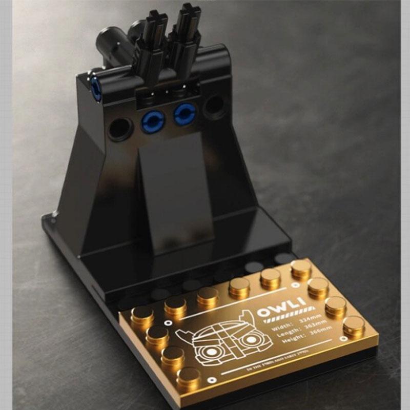 494 шт., коллекция Creator, серия Steam Da Vinci, элементы в стиле сова, панк, механические строительные блоки, модель сборки T7003