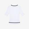 Fila KniT Oblique Round T shirT Fs2rsg2371f Whi