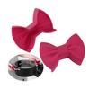 Silicone 2pcs Oven Mitts Creative Bow Shape Oven Gloves Heat Resistant Pot Holders for Cooking Mini Oven Gloves Kitchen Tool Hot