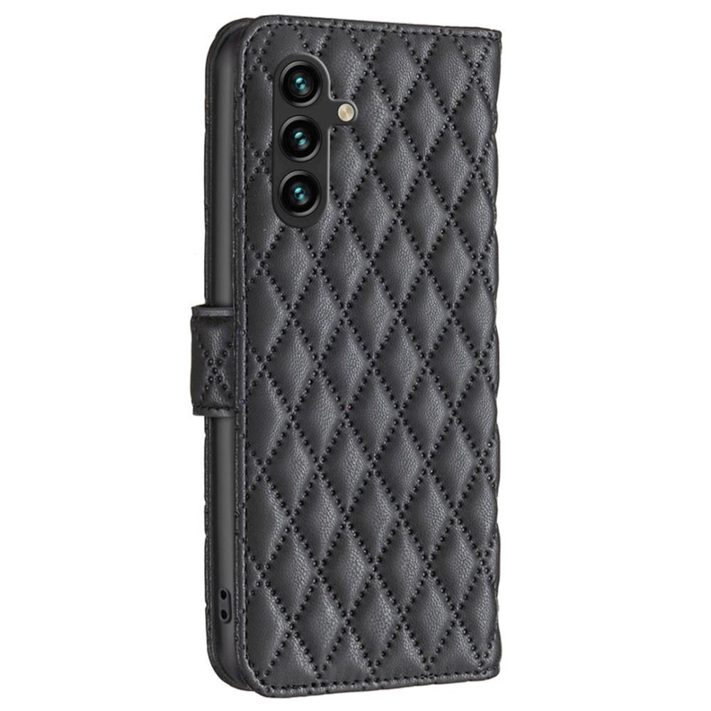 Flip case for Samsung Galaxy A15, Wallet, BINFEN COLOR, black