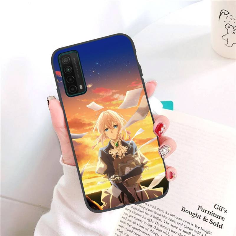 Фиолетовый чехол для телефона Evergarden для Honor 7A Pro 7C 10i 8A 8X 8S 8 9 10 20 Lite, силиконовый чехол