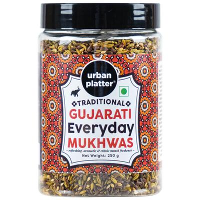 Urban Platter Традиционный гуджаратский повседневный мукхвас, 250 г (Освежитель для полости рта | Пищеварительное средство | Закуска после еды)
